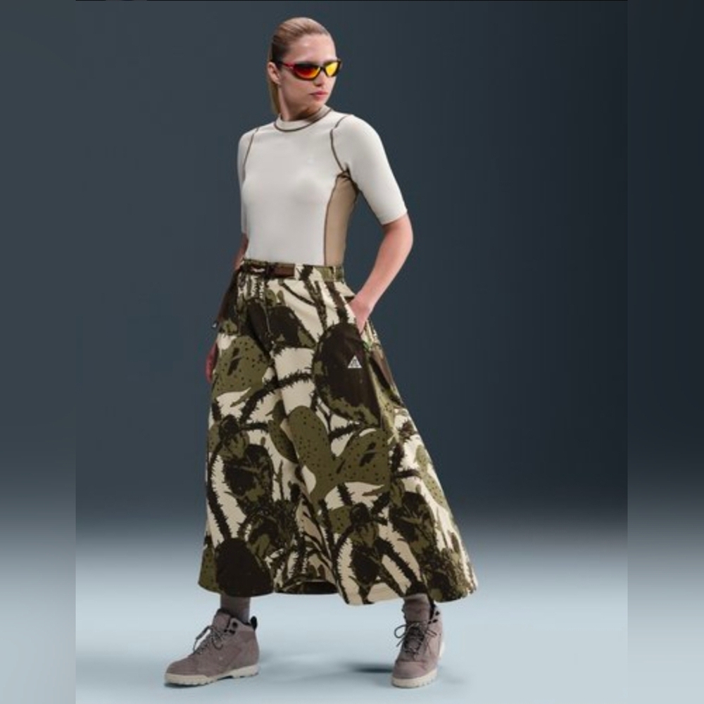 Nike Women's ACG Smith Summit Full Length Loose Fit Skirt HV0579-229 Cactus $160 - Picture 3 of 16
